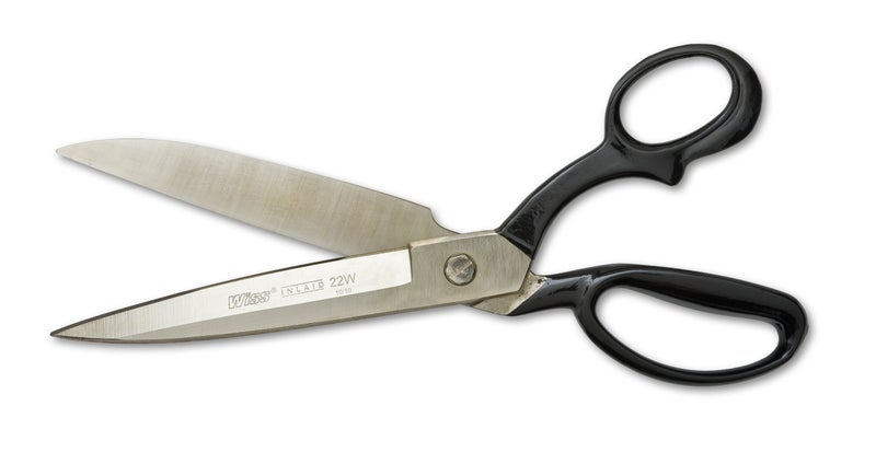 Wiss Crescent Wiss 12" Wide Blade Bent Handle Industrial Shears - Professional Heavy Duty Utility Scissors Tool for Sewing Fabric, Upholstery, Carpet & Drapery - W22W - Image 1